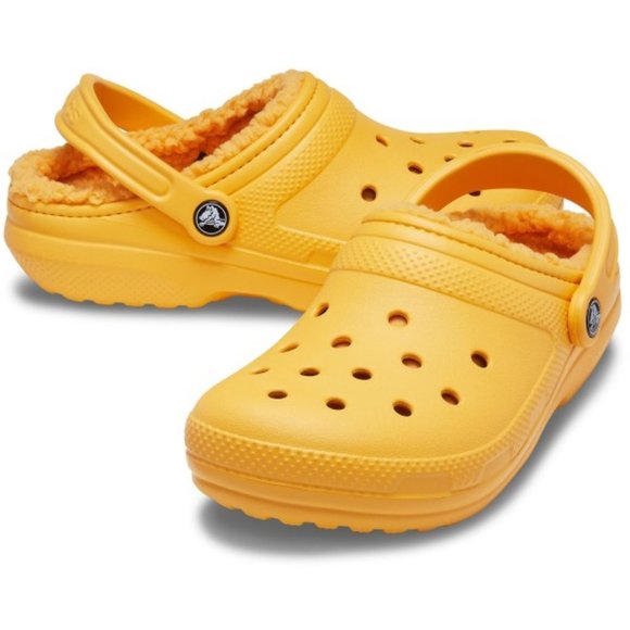 Crocs Clogs Classic Lined Clog Orange Sorbet - Picture 4 of 4